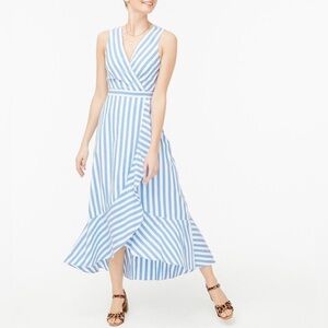 J.Crew Striped Sleeveless Maxi Dress